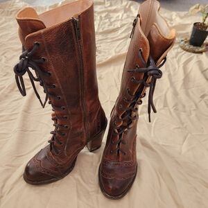 Rare Oaktree Farm Brown Leather Boots